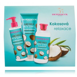 Dermacol Aroma Ritual Brazilian Coconut набор (пена для ванны 500 мл + гель для душа 250 мл + мыло для рук 250 мл)