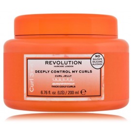 Revolution Haircare Deeply Control My Curls Curl Jelly formavimo gelis garbanotiems ir banguotiems plaukams