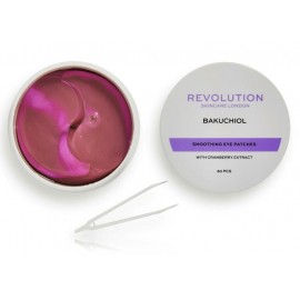 Revolution Skincare Bakuchiol Smoothing Eye Patches paakių kaukė su spanguolių ekstraktu