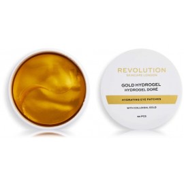 Revolution Skincare Gold Hydrogel Hydrating Eye Patches drėkinanti paakių kaukė su koloidiniu auksu