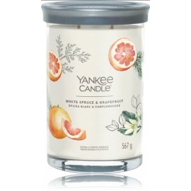 Yankee Candle Signature Tumbler Collection White Spruce & Grapefruit aromatinė žvakė