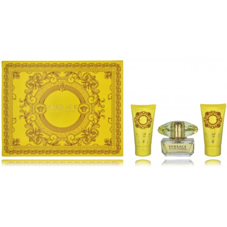 Versace Yellow Diamond набор для женщин (50 мл. EDT + 50 мл. лосьон для тела + 50 мл. Гель для душа)