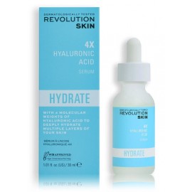 Revolution Skincare Hydrate 4X Hyaluronic Acid Serum intensyviai drėkinantis veido serumas