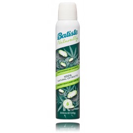 Batiste Naturally Dry Shampoo Coconut Milk & Hemp Seed sausas šampūnas slenkantiems plaukams