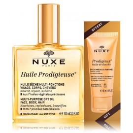 Nuxe Huile Prodigieuse komplekt (100 ml. kuiv õli + 30 ml. dušiõli)