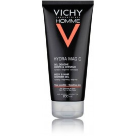 Vichy Homme Hydra Mag C гель для душа для мужского тела и волос для чувствительной кожи