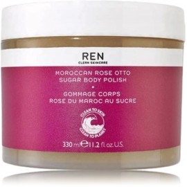 REN Moroccan Rose Otto Sugar Body Polish kūno šveitiklis su cukrumi