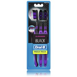 Oral-B Allrounder Black Medium Toothbrush hambaharjakomplekt