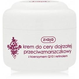 Ziaja Anti-wrinkle With Q10 dieninis kremas nuo raukšlių su kofermentu Q10 ir retinoliu