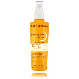 Bioderma Photoderm Spray Invisible SPF 50+ purškiama apsaugos nuo saulės priemonė jautriai odai