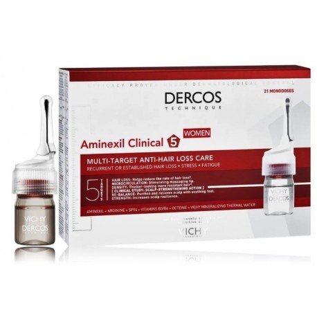 Vichy Dercos Aminexil Clinical 5 средство от выпадения волос для женщин