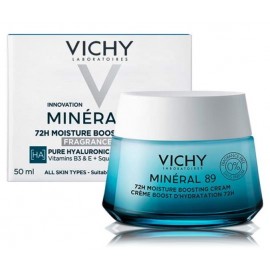 Vichy Minéral 89 72H Moisture Boosting Cream drėkinantis veido kremas visiems odos tipams