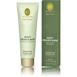 Primavera Night Cream & Mask glotninantis atkuriamasis naktinis veido kremas-kaukė brandžiai odai