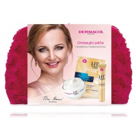 Dermacol Hyaluron Therapy rinkinys moterims (50 ml. dieninis kremas + 15 ml. paakių ir lūpų kremas + 2x8 g. kaukė + kosmetinė)