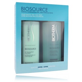 Biotherm Biosource Duo Set rinkinys veidui (400 ml. valomasis pienelis + 400 ml. tonikas)