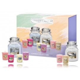 Yankee Candle Summer Collection 2023 aromatinių žvakių rinkinys (2 vnt. x 411 g. + 6 vnt. x 49 g.)