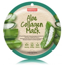 Purederm Aloe Collagen Mask drėkinanti lakštinė veido kaukė