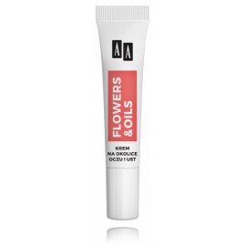 AA Flowers & Oils Lifting Effect 65+ укрепляющий крем против морщин для контура глаз и губ