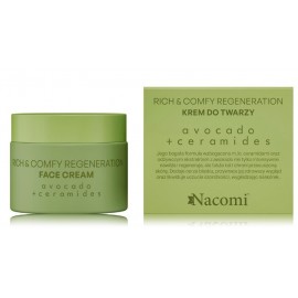 NACOMI Rich & Comfy Regeneration Avocado + Ceramides восстанавливающий крем для лица для сухой кожи