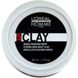 Loreal Professionnel Homme Clay Fixation моделирующая паста для мужчин 50 мл.