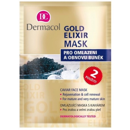 Dermacol Gold Elixir Caviar Mask vananemisvastane näomask (2 x 8 g)