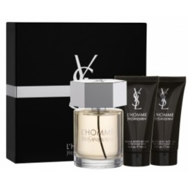 Yves Saint Laurent L'Homme набор для мужчин (100 мл. EDT + 50 мл. Гель для душа + 50 мл. бальзам после бритья)