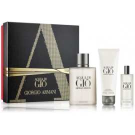 Giorgio Armani Acqua di Gio komplekt meestele (100 ml EDT + 15 ml EDT + 75 ml dušigeel)