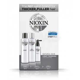 Nioxin System 1 komplekt hõrenevatele juustele (150 ml šampoon + 150 ml palsam + 50 ml erihooldus)