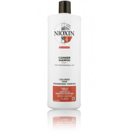 Nioxin System 4 Cleanser šampoon hõrenevatele värvitud juustele 1000 ml