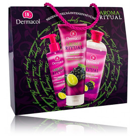 Dermacol Aroma Ritual Grape & Lime набор (250 мл. Гель для душа + 500 мл. пена для ванны + 250 мл. Мыло)