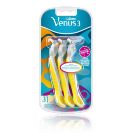 Gillette Simply Venus 3 Plus Yellow ühekordsed raseerijad