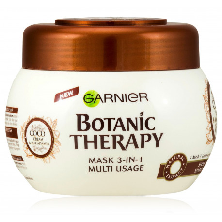 Garnier Botanic Therapy Coco Milk & Macadamia Mask toitev mask kuivadele ja kahjustatud juustele 300 ml