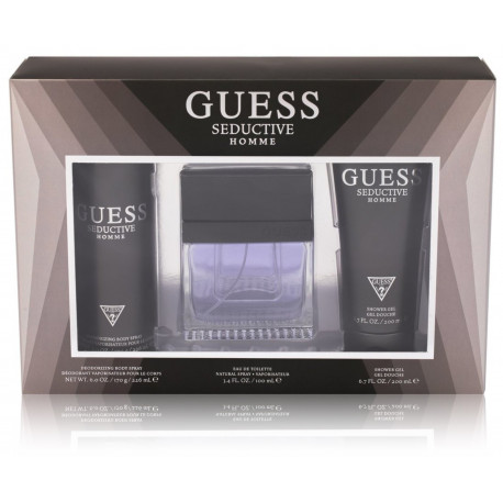 Guess Seductive komplekt meestele (100 ml EDT + 200 ml dušigeel + 170 g spreideodorant)