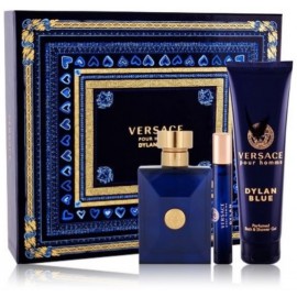 Versace Dylan Blue Pour Homme komplekt meestele (100 ml EDT + 10 ml EDT + dušigeel 150 ml)