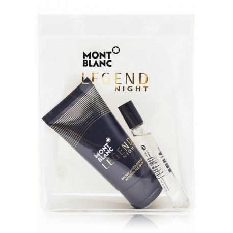 Mont Blanc Legend Night komplekt meestele (7,5 ml EDP + 50 ml habemeajamisjärgne palsam)