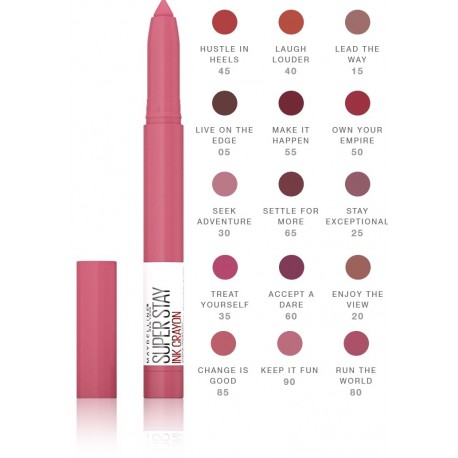 Maybelline Super Stay Ink Crayon Lipstick матовая помада 1,13 г.