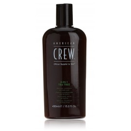 American Crew 3-IN-1 Tea Tree šampoon/palsam/dušigeel meestele