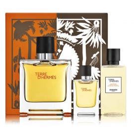 Hermes Terre D'Hermes Pure Parfum komplekt meestele (75 ml + 5 ml + 40 ml dušigeel)