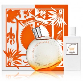 Hermes Eau Des Merveilles komplekt naistele (100 ml EDT + 80 ml ihupiim)